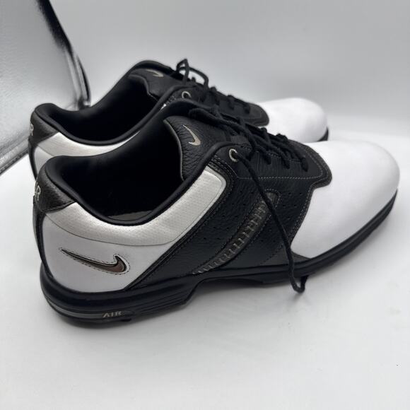 Nike Air Tour Saddle Men\'s Black Brown White Golf Shoes Soft Cleats Size 9.5 main image 5